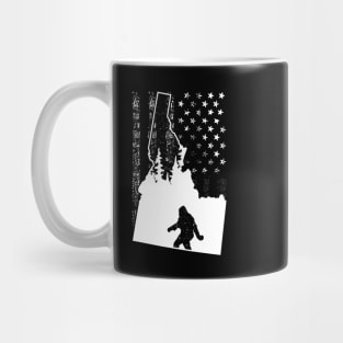 Idaho Bigfoot American Flag Mug